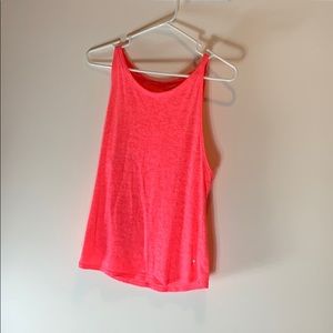 Bright pink tank top